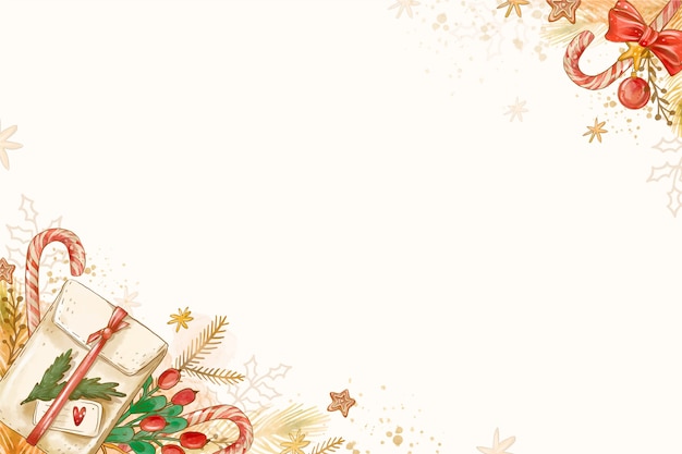 Aquarell Weihnachtsfeier Hintergrund