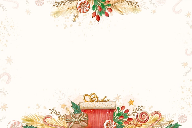 Aquarell Weihnachtsfeier Hintergrund