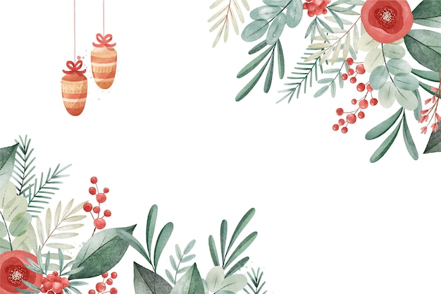 Aquarell Weihnachtshintergrund