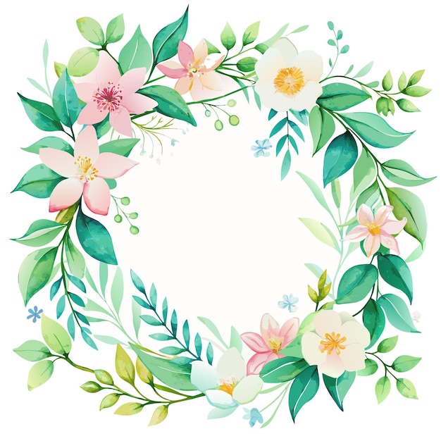 Aquarell Weihnachtskranz