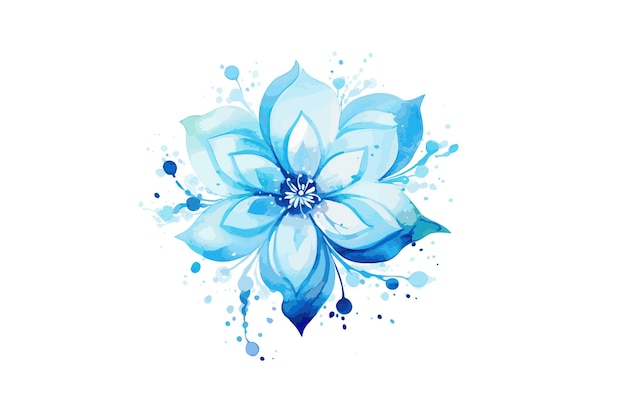 Aquarellblume neues aquarell-blumenmuster