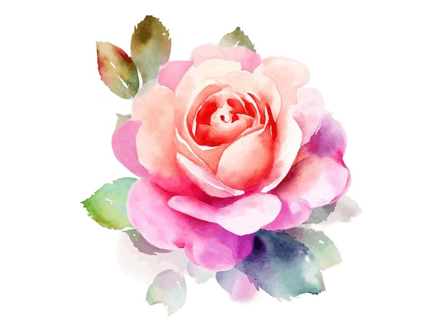 Aquarellblumendekoration für karten- und hochzeitsvektorcliparts