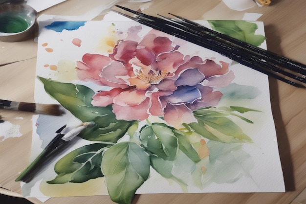 Vektor aquarellmalerei