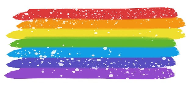 Aquarellregenbogen von lgbt-flaggenfarben