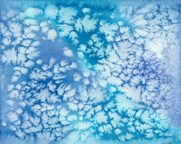 Aquarellweihnachtshintergrund mit schneeflocken