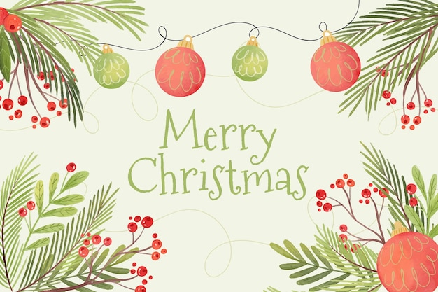 Aquarellweihnachtshintergrund
