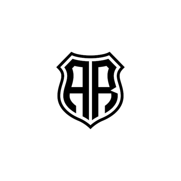 AR-Monogramm-Logo-Design, Buchstabe, Text, Name, Symbol, monochromes Logo, Alphabet-Zeichen, einfaches Logo