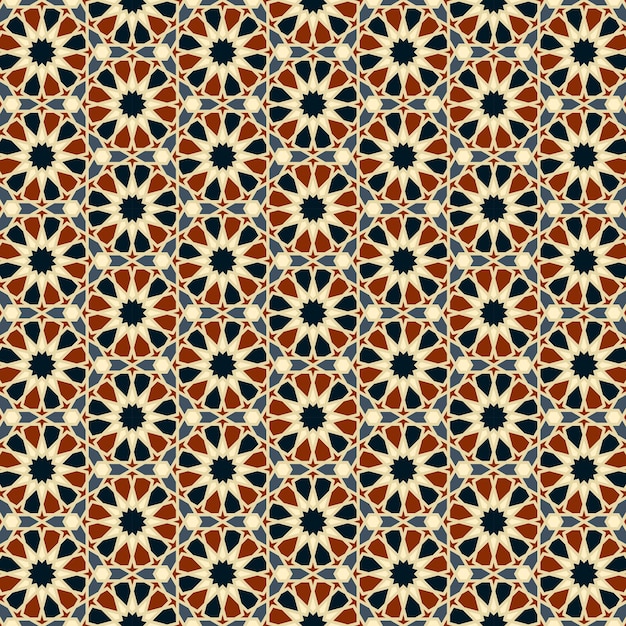 Arabischer Hintergrundmuster Islamischer Ornamentvektor Traditionelle arabische Geometrie