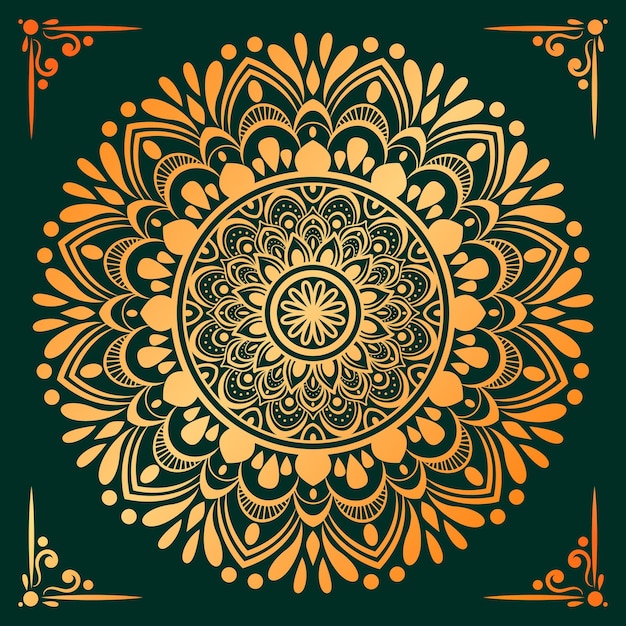 Arabischer Mandala-Luxushintergrund