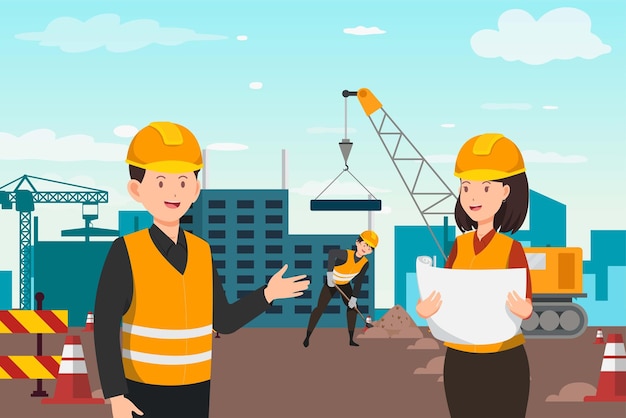 Arbeiten auf der Baustelle