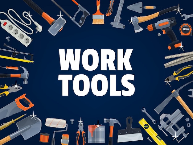 Arbeitswerkzeuge für den Heimwerkerbau und die Hausreparatur