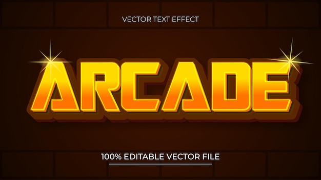 Arcade-bearbeitbare Texteffekte, geeignet für Cyber- und Gaming