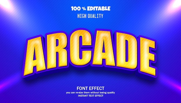 Arcade-texteffekt