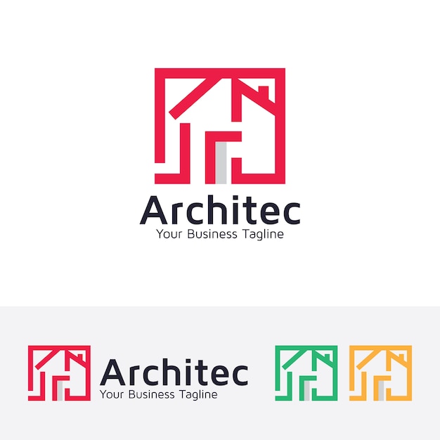 Architektenhaus-logo-vorlage