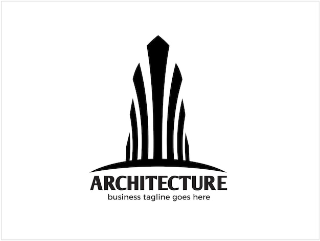 Vektor architektur-gebäude-wohnungs-logo