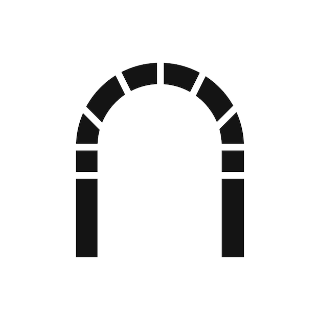Archway-Symbol auf weißem Hintergrund isoliert