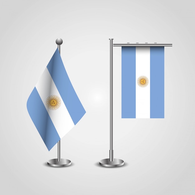 Argentinien fahnen design vektor