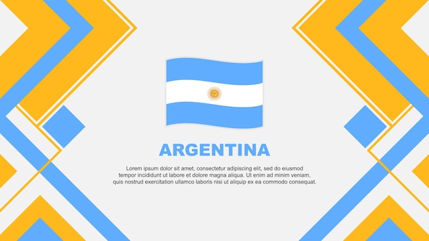 Argentinien-flagge abstract hintergrunddesign vorlage argentinien-unabhängigkeitstag-banner tapete vektor-illustration argentinien-banner
