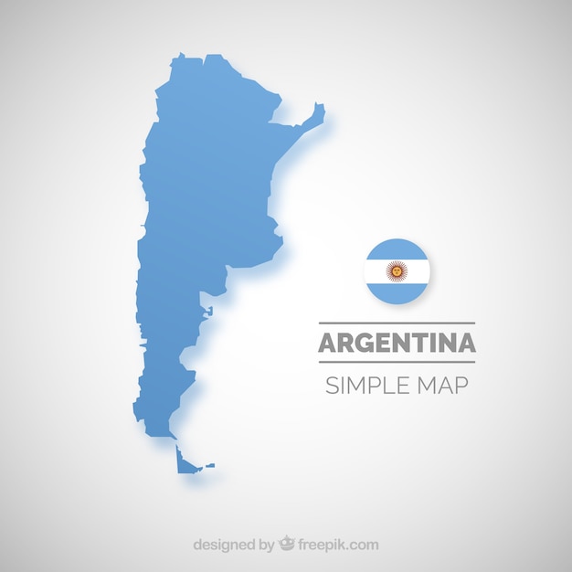 Vektor argentinien karte