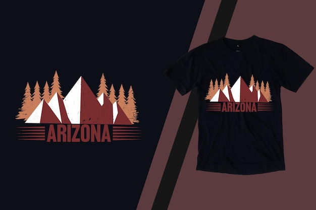 Vektor arizona-retro-t-shirt-design