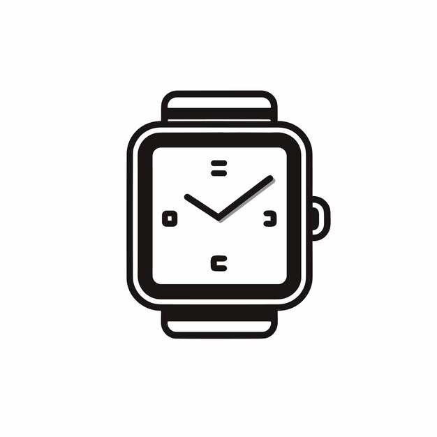 Vektor armbanduhr-cartoon-symbol-illustration uhr-cartoon-uhr-objekt-symbol-konzept isoliert