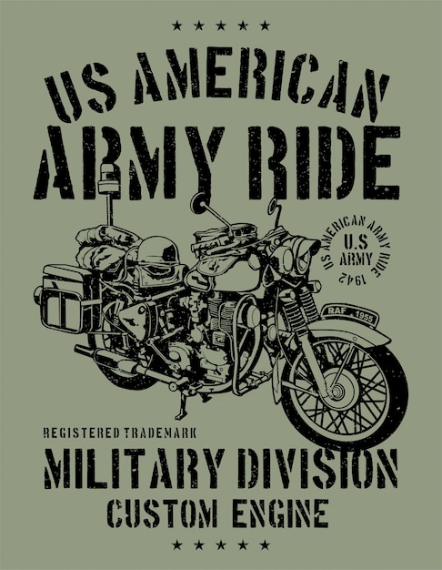 Army ride motorrad