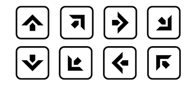 Arrow-Icon-Satz-Element-Design