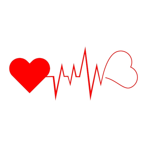 Art Design Gesundheit medizinischer Herzschlag Puls Symbol Illustration