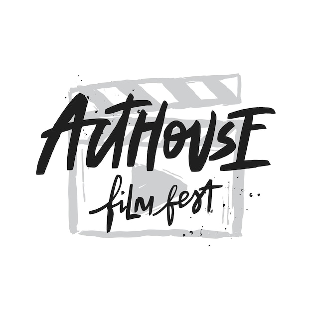 Arthouse Filmfest Vektor Pinsel Kalligraphie