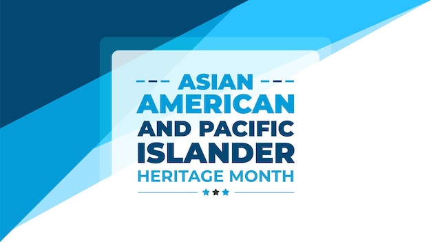 Asian American und Pacific Islander Heritage Month Hintergrund oder Banner-Design-Vorlage