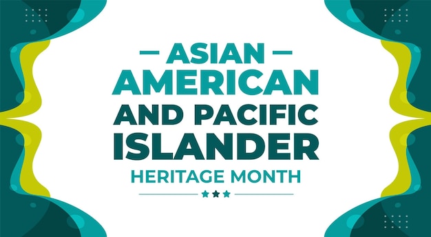 Asian American und Pacific Islander Heritage Month Hintergrund oder Banner-Design-Vorlage