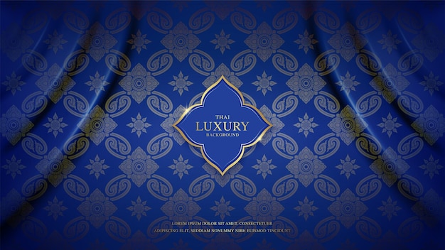 Asiatische kunst-luxus-banner-hintergrundmuster-dekoration zum drucken von flyern und poster premium-vektor