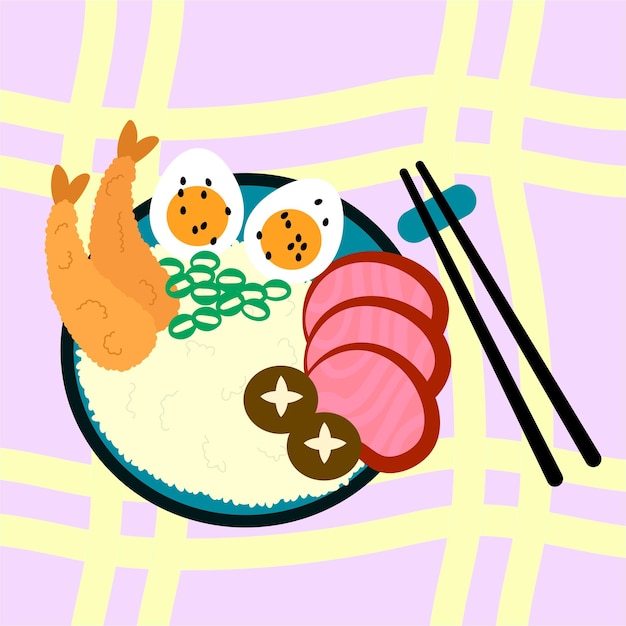Asiatisches Essen 3. Tempura, Reis