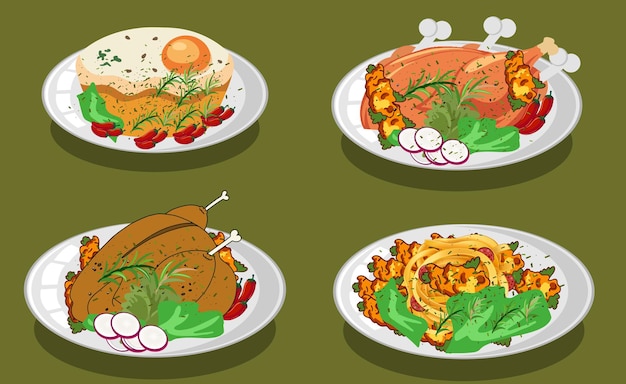 Asiatisches gesundes Essen. Gesundes und leckeres Essen.