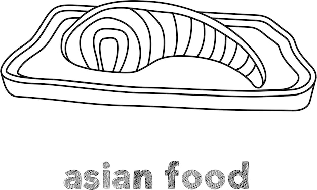 Asiatisches Lebensmittel-Vektordesign