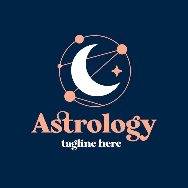 Vektor astrologie-logo-vorlage