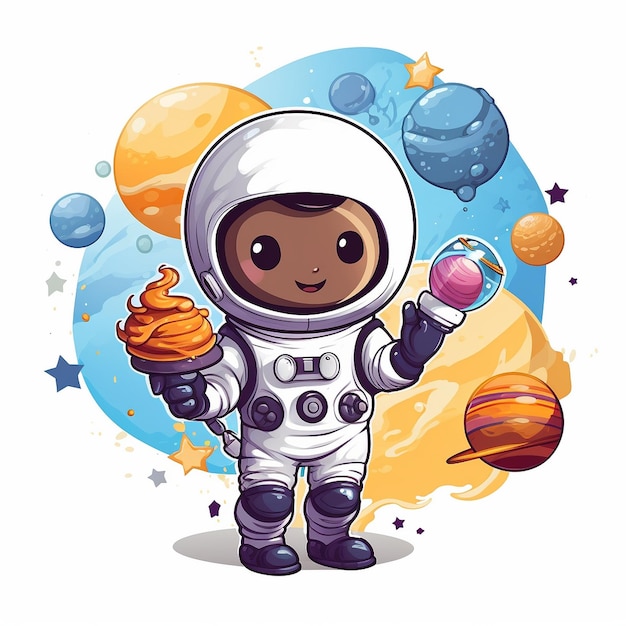 Astronauten-Illustration