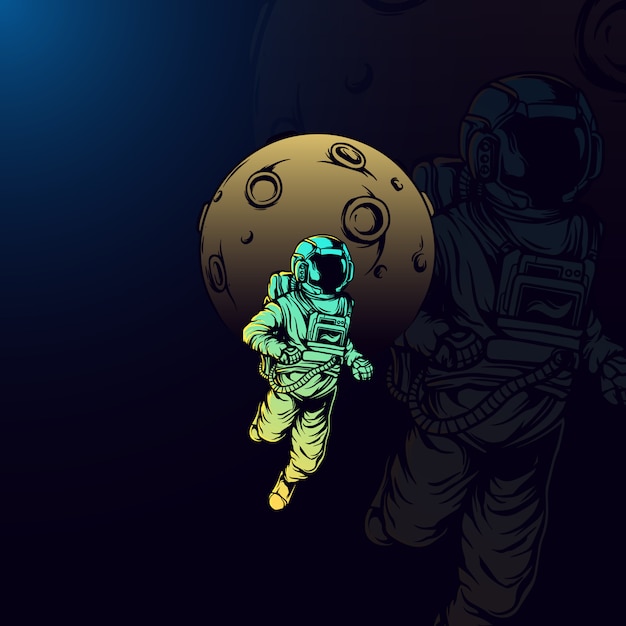 Astronautenillustration