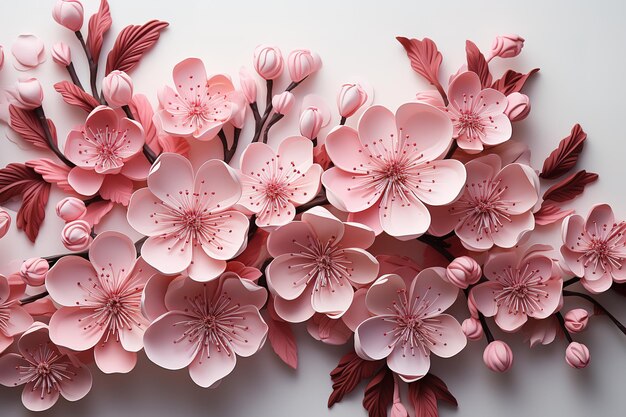 Vektor atemberaubende und lebendige rosa hortensien makro detail botanisches bild