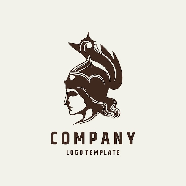 Athena-Logo-Design-Vektorillustration