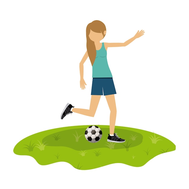 Vektor athlet-avatar-design