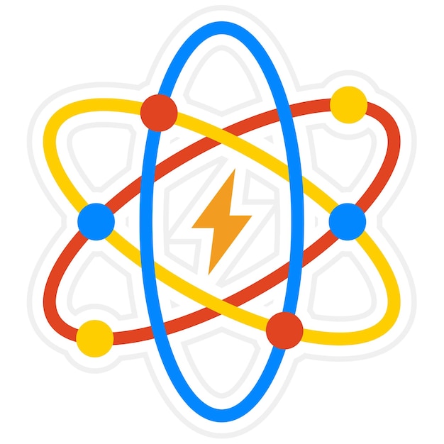 Vektor atomenergie-ikonen