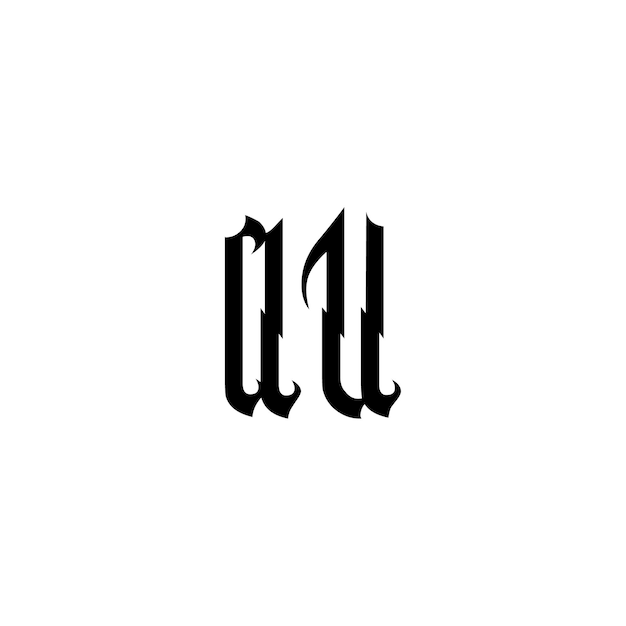 AU-Monogramm-Logo-Design, Buchstabe, Text, Name, Symbol, monochromes Logo, Alphabet-Zeichen, einfaches Logo