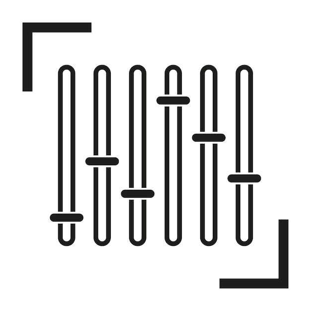 Audio-mixer-symbol vektorillustration eps 10 archivbild