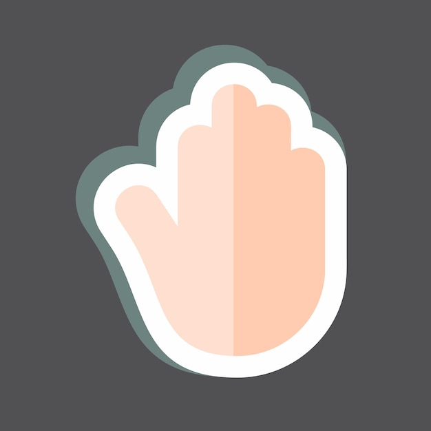 Aufkleber Zugänglichkeit geeignet für mobile Apps Symboldesign bearbeitbar