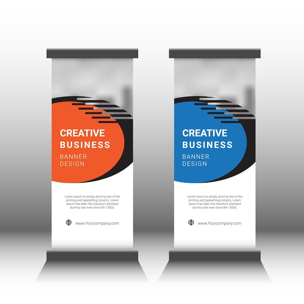 Aufrollbares Standee-Banner-Design