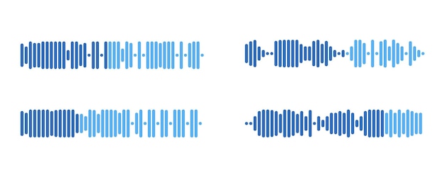 Aufzeichnung der audionachricht-vorlage ui-element der audioaufzeichnung für smartphones vektorillustration