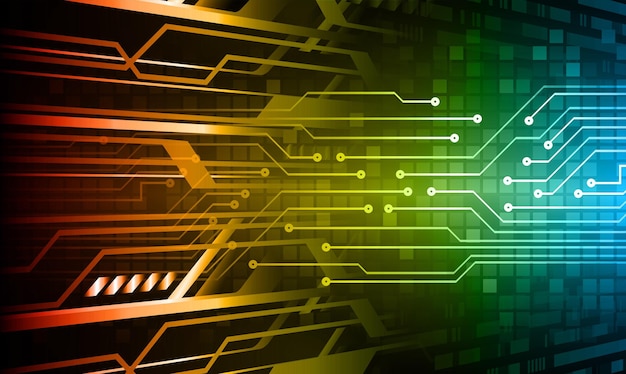 Auge Cyber-Schaltung Zukunftstechnologie-Konzept Hintergrund