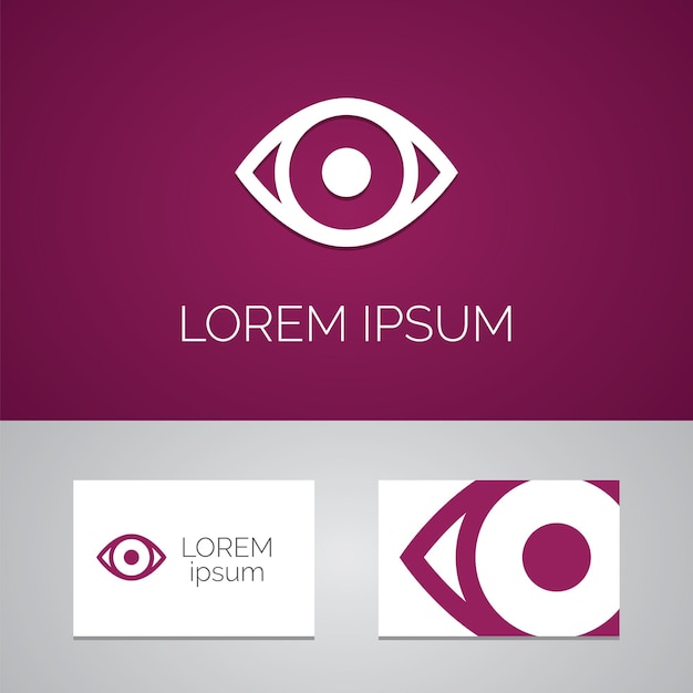 Auge-logo-vorlage-symbol