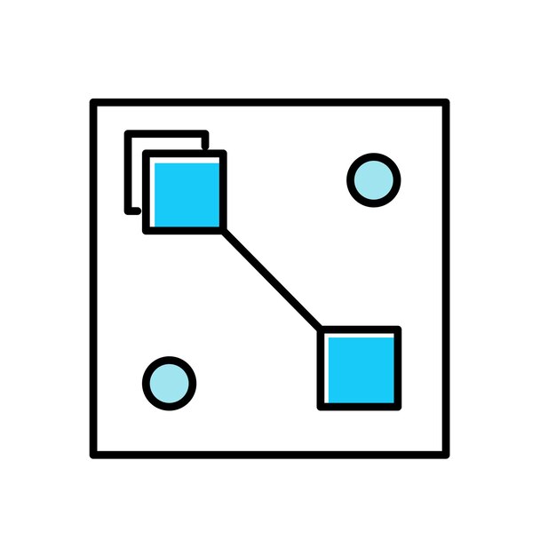 Ausbildung von Maschinellehrmodellen Vektor-Ikonen-Design